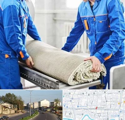 قالی شویی در ضیابری رشت