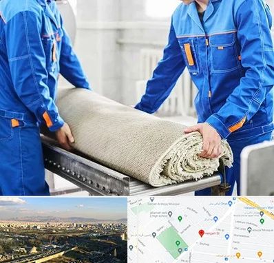 قالی شویی در هنگام