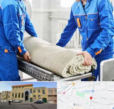 قالی شویی در زنبیل آباد قم