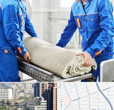 قالی شویی در خیابان بهشتی