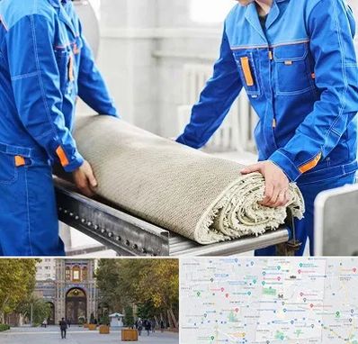 قالی شویی در منطقه 12 تهران