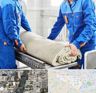 قالی شویی در منطقه 18 تهران