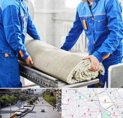 قالی شویی در خیابان زند شیراز