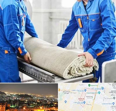 قالی شویی در مارلیک کرج