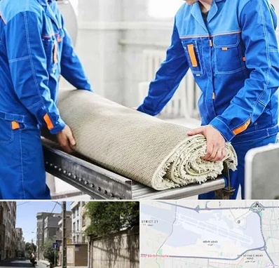 قالی شویی در مهرآباد