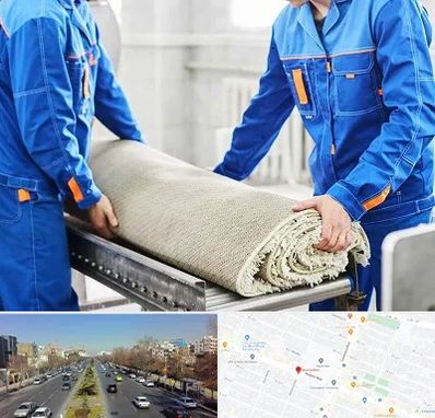 قالی شویی در بلوار معلم مشهد