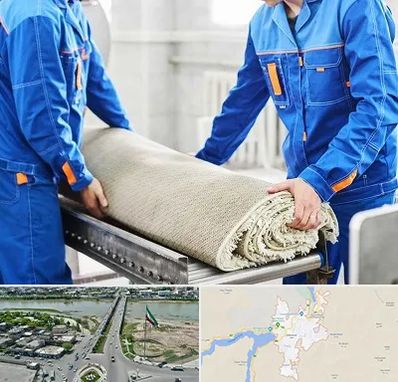 قالی شویی در میاندوآب