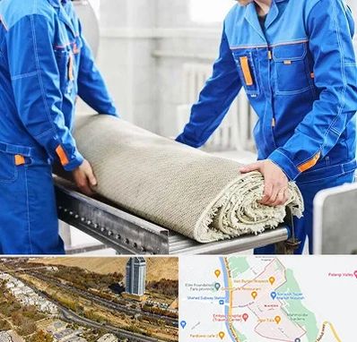 قالی شویی در خیابان نیایش شیراز