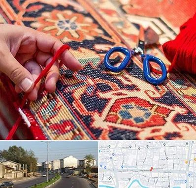 رفوگری فرش در ضیابری رشت