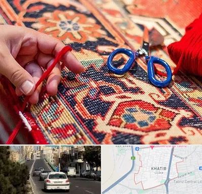 رفوگری فرش در خطیب تبریز