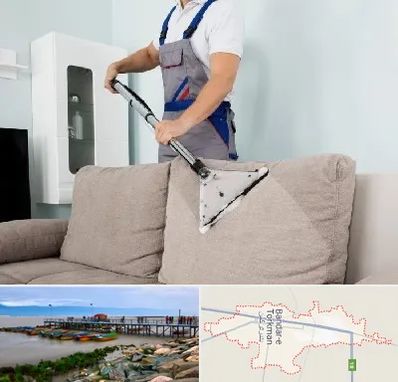 مبل شویی در بندر ترکمن