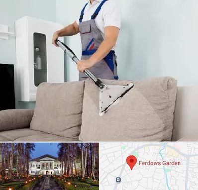 مبل شویی در باغ فردوس