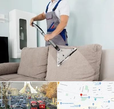 مبل شویی در خیابان آزادی