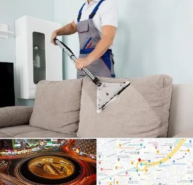 مبل شویی در میدان ولیعصر