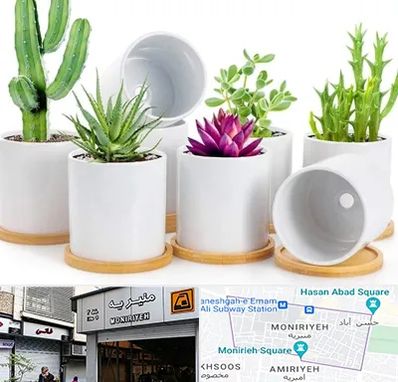 فروش گلدان سرامیکی در منیریه 