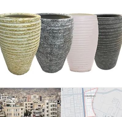 فروش گلدان سفالی در اسکندری