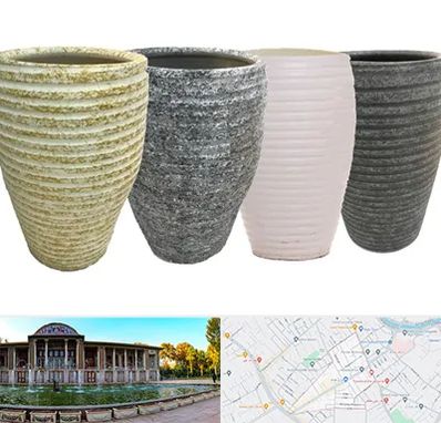 فروش گلدان سفالی در عفیف آباد شیراز 