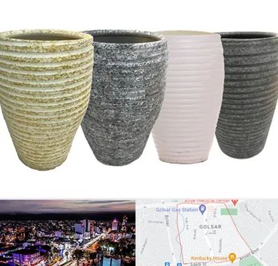 فروش گلدان سفالی در گلسار رشت 