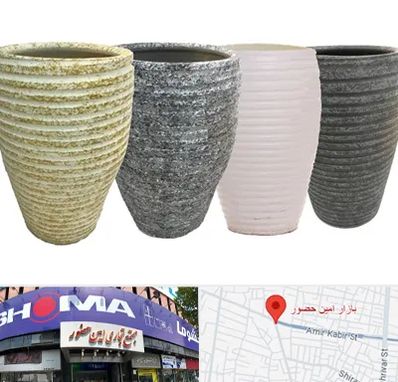 فروش گلدان سفالی در امین حضور