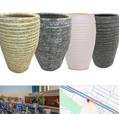 فروش گلدان سفالی در لاله پارک تبریز