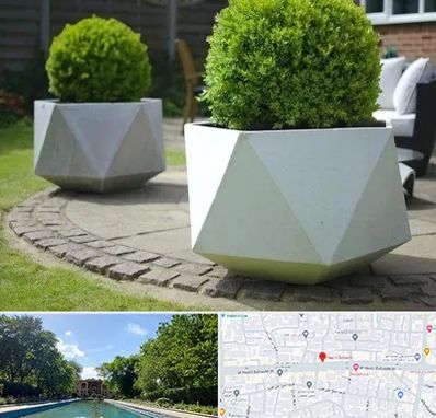 فروش گلدان فایبرگلاس در هشت بهشت اصفهان 