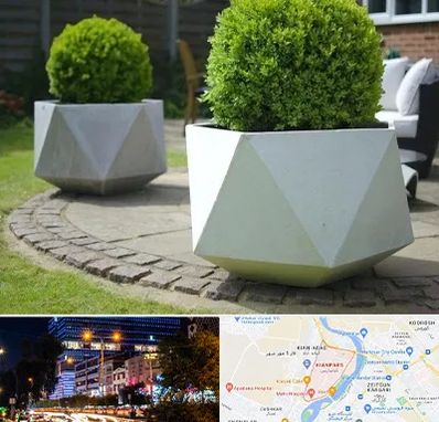 فروش گلدان فایبرگلاس در کیانپارس اهواز 