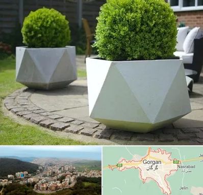 فروش گلدان فایبرگلاس در گرگان