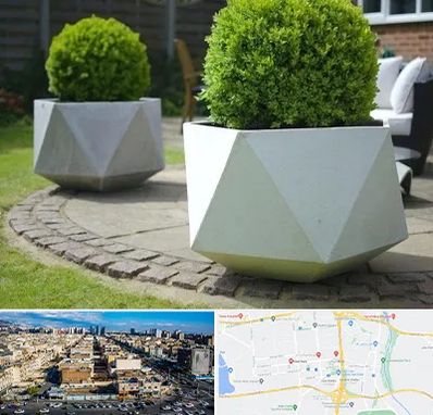 فروش گلدان فایبرگلاس در شهرک راه آهن 