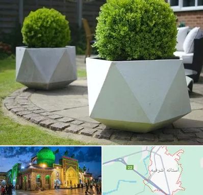 فروش گلدان فایبرگلاس در آستانه اشرفیه