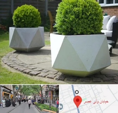 فروش گلدان فایبرگلاس در ولیعصر شهریار