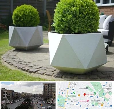 فروش گلدان فایبرگلاس در بلوار فردوسی مشهد 