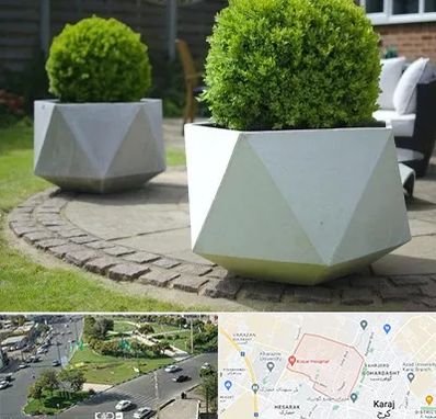 فروش گلدان فایبرگلاس در شاهین ویلا کرج 