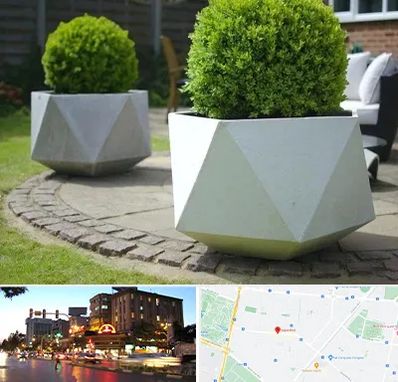 فروش گلدان فایبرگلاس در بلوار سجاد مشهد 