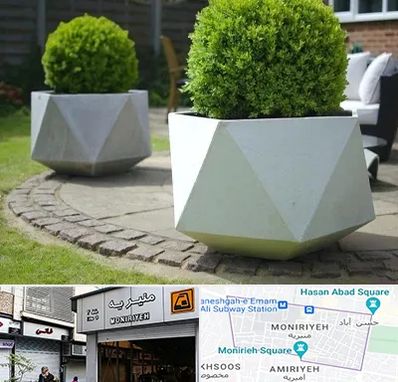 فروش گلدان فایبرگلاس در منیریه 
