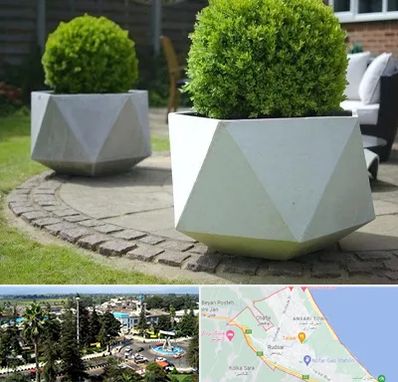 فروش گلدان فایبرگلاس در رودسر