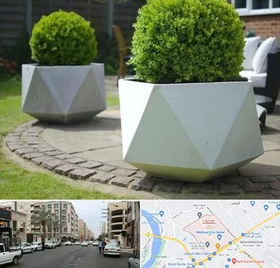 فروش گلدان فایبرگلاس در زیتون کارمندی اهواز 