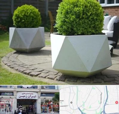 فروش گلدان فایبرگلاس در ایران زمین