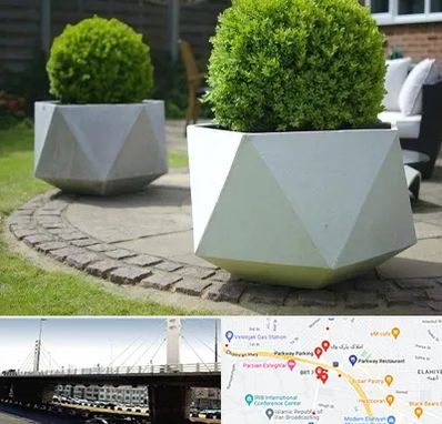 فروش گلدان فایبرگلاس در پارک وی 