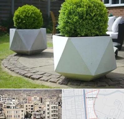 فروش گلدان فایبرگلاس در اسکندری