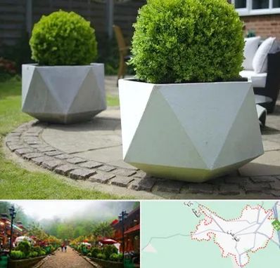 فروش گلدان فایبرگلاس در فومن