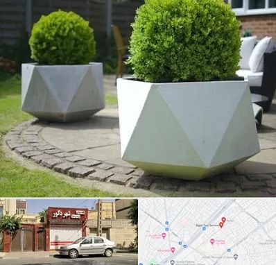 فروش گلدان فایبرگلاس در باجک قم