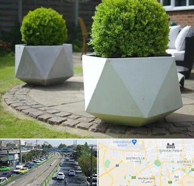 فروش گلدان فایبرگلاس در جنوب تهران 