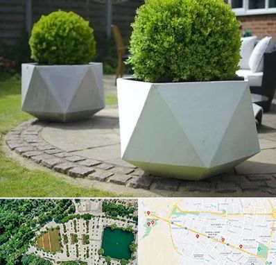 فروش گلدان فایبرگلاس در وکیل آباد مشهد 