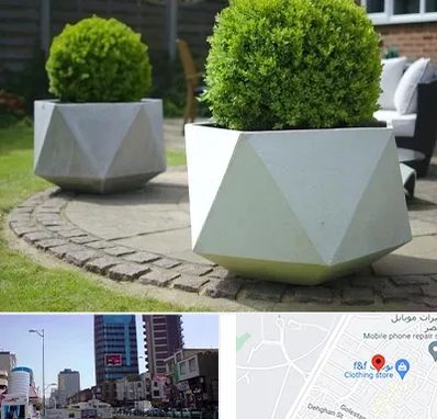 فروش گلدان فایبرگلاس در چهارراه طالقانی کرج 