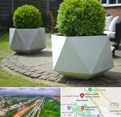 فروش گلدان فایبرگلاس در قصرالدشت شیراز 