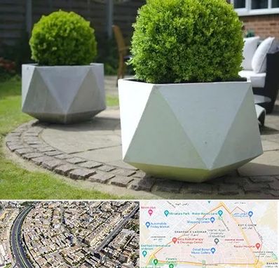 فروش گلدان فایبرگلاس در شهرک غرب مشهد 