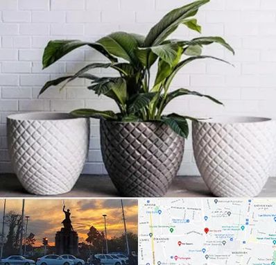 فروش گلدان پلاستیکی در میدان حر 