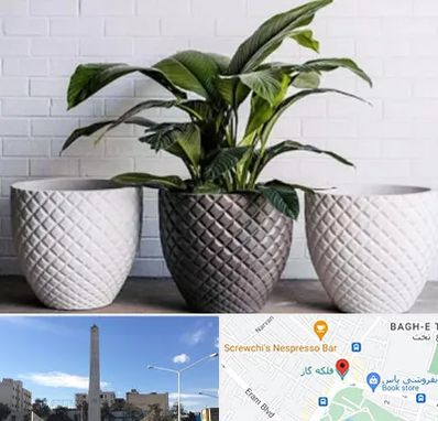 فروش گلدان پلاستیکی در فلکه گاز شیراز 