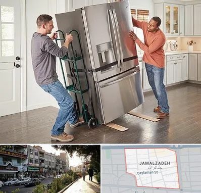 حمل اثاثیه منزل در خیابان جمالزاده