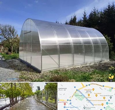 فروش سازه گلخانه در خیابان ارم شیراز 